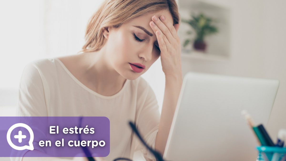 Mujer pasando por una situación de estrés, ansiedad y con enfermedades crónicas