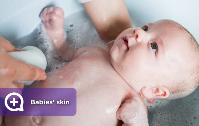 Babies' skin, bathing, hydration, ph, diapers and sun protection. First-time mothers and first-time parents.