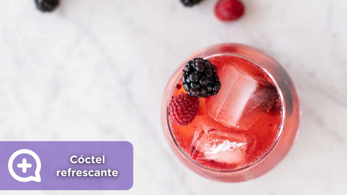 cóctel refrescante, moras, fruta, pomelo, agua, minerales, recetas, verano, mediquo