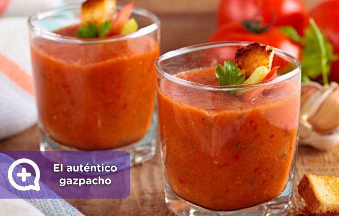 auténtica receta del gazpacho andaluz, recetas fáciles, recetas, vitaminas, tomates, sopa fría, mediquo, salud, nutrición, telemedicina, app