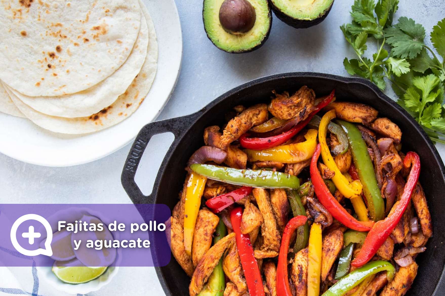 Receta Fajitas rellenas con pollo y aguacate mediQuo
