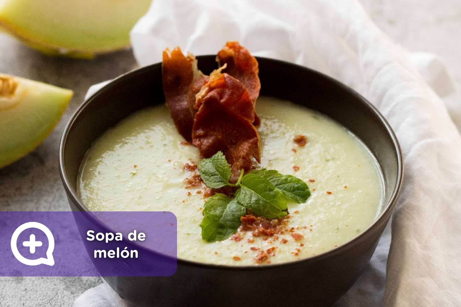 Receta: sopa fría de melón con virutas de jamón - mediQuo