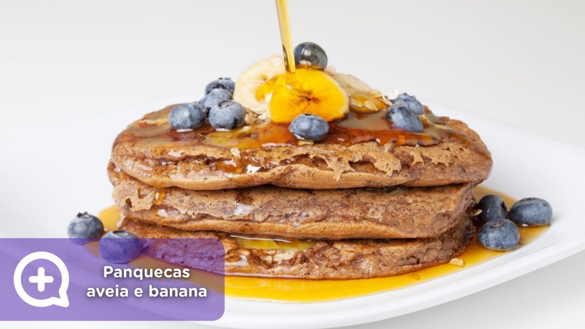 Panquecas-mediquo banana, aveia, receitas, saúde,