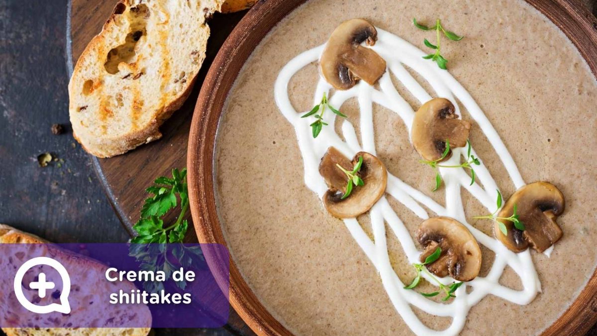 Crema shiitakes, setas, mediquo, recetas, recetas fáciles, salud, navidad, recetario