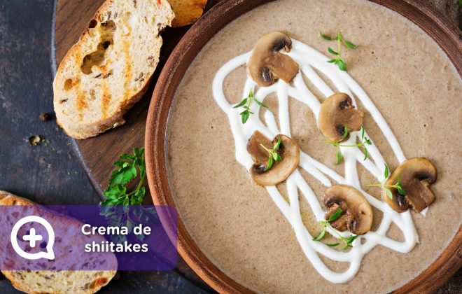 Crema shiitakes, setas, mediquo, recetas, recetas fáciles, salud, navidad, recetario