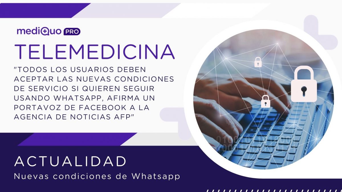 Whatsapp Facebook MediQuo PRO telemedicina. Noticia, Actualidad.