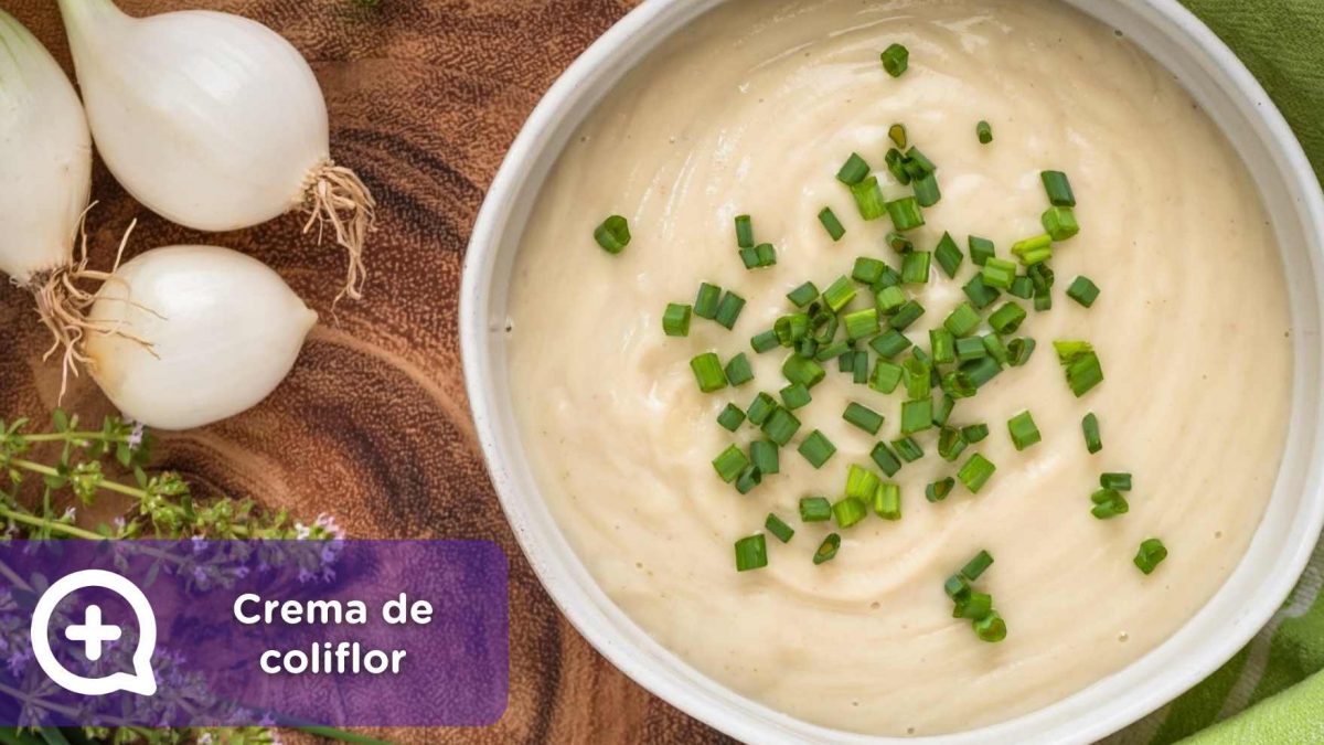 receta crema de coliflor, recetas saludables, recetas fáciles, mediquo, nutrición, salud