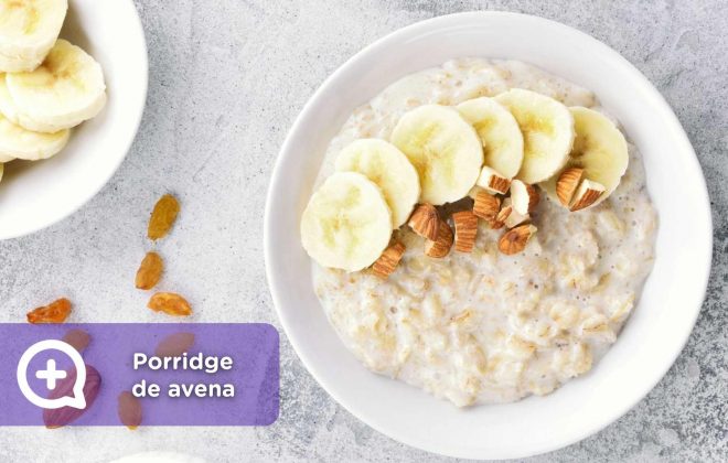 Desayuno saludable, porridge de avena y banana, recetas, receta saludable, mediquo, salud, nutrición