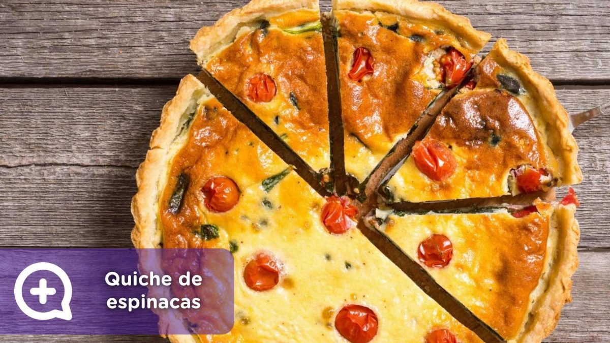 quiche de espinacas, emmental, receta, recetas fáciles, nutrición, salud, mediquo