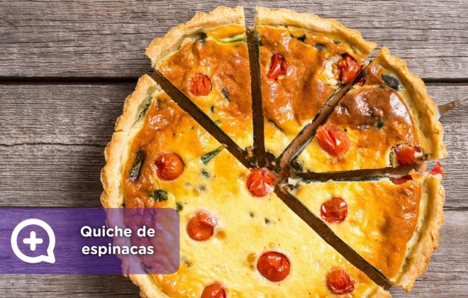 quiche de espinacas, emmental, receta, recetas fáciles, nutrición, salud, mediquo