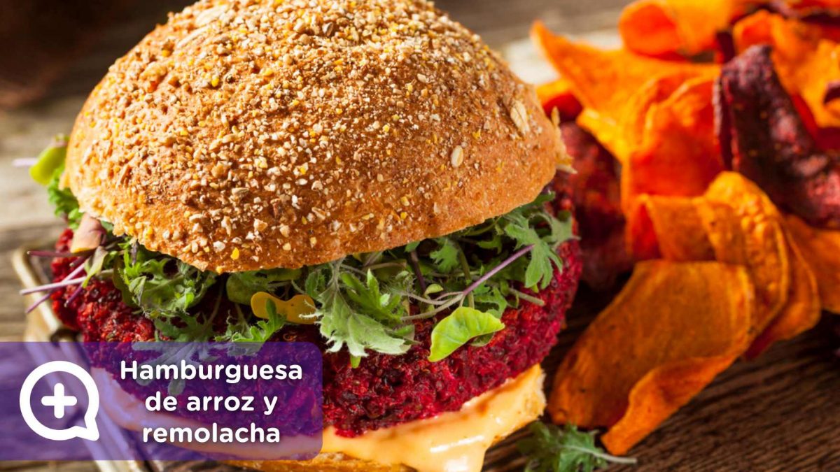 hamburguesa de arroz y remolacha, receta, recetas fáciles, mediquo, salud, nutrición