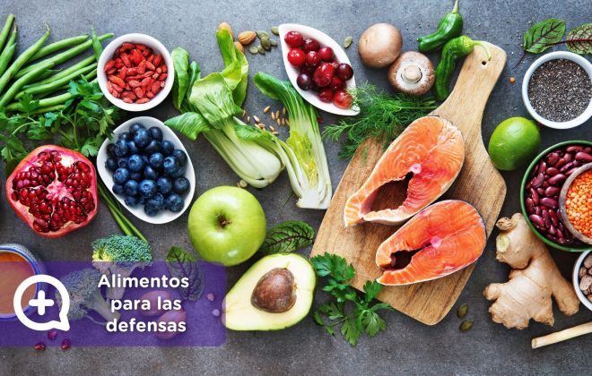 Alimentos para las defensas. MediQuo. Telemedicina, Nutrición, salud, vitaminas, consulta médica.