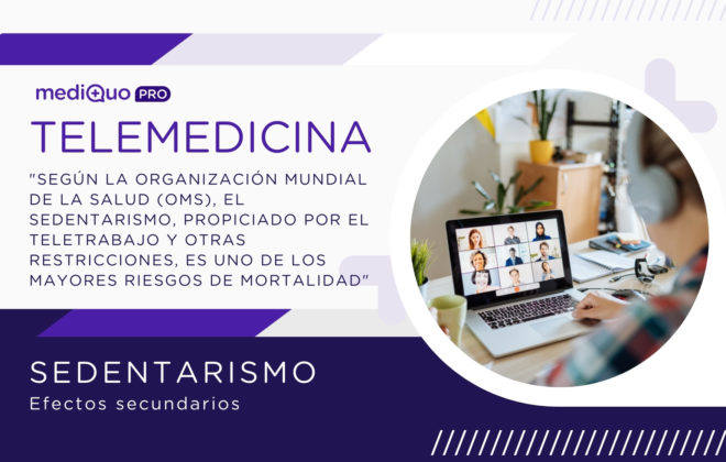 Sedentarismo, Teletrabajo MediQuo, Salud, riesgo de mortalidad, OMS