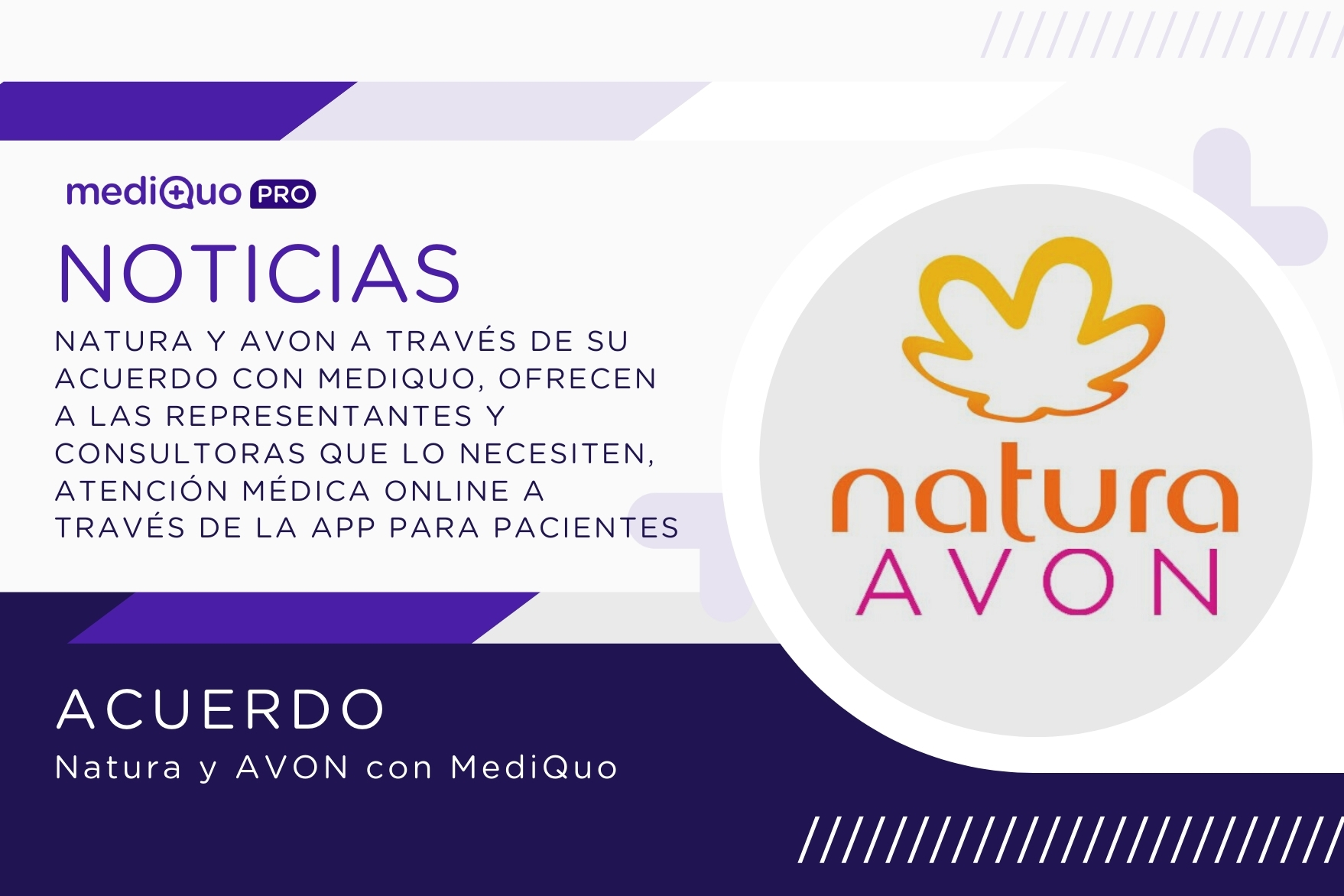 Avon y Natura firma su acuerdo con mediQuo para ofrecer atención médica  online - mediQuo