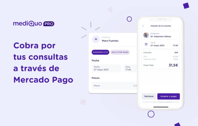 Cobra tus consultas mediQuo PRO y Mercado Pago