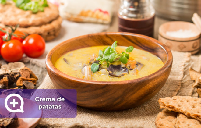 Crema de patatas y setas_mediQuo_recetas