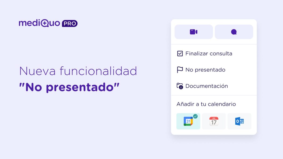 Nueva funcionalidad No presentado. MediQuo PRO.