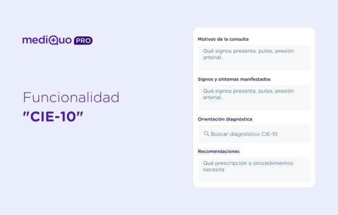 MediQuo PRO Informes médicos CIE-10