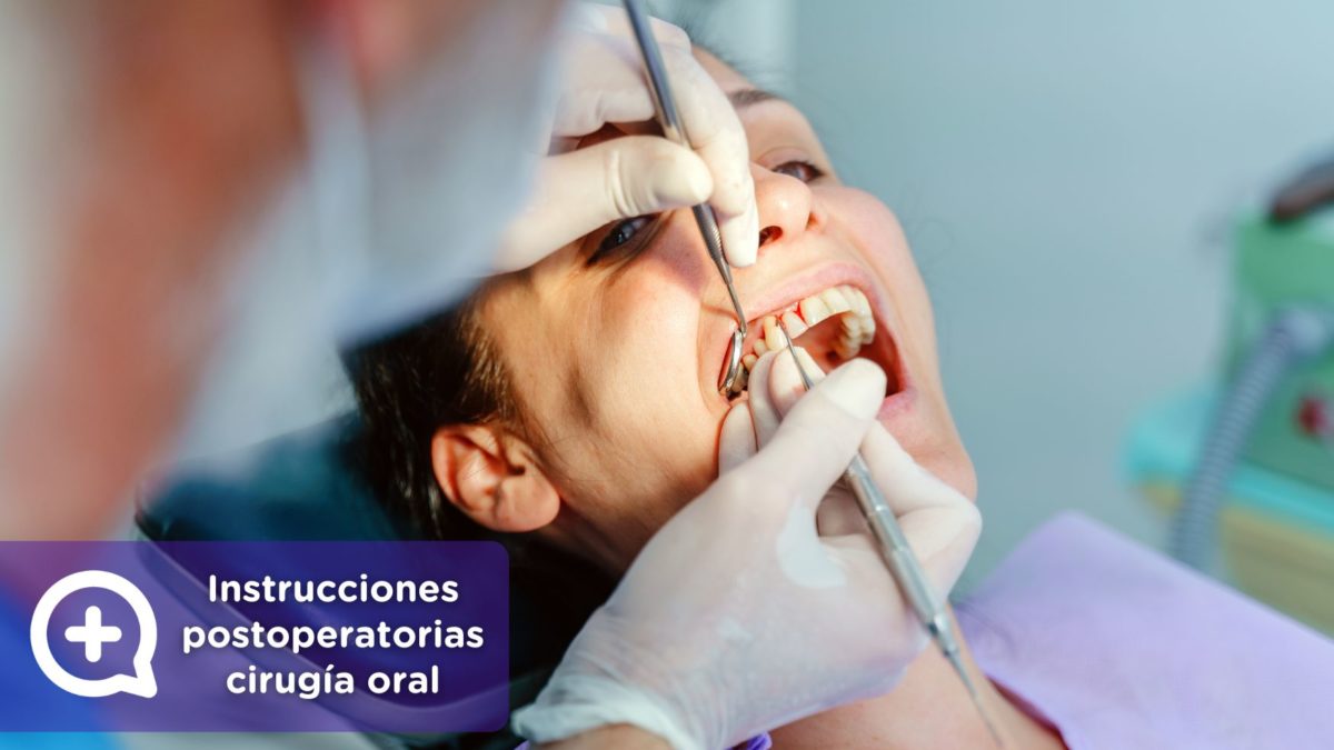 Instrucciones postoperatorio cirugía oral. MediQuo