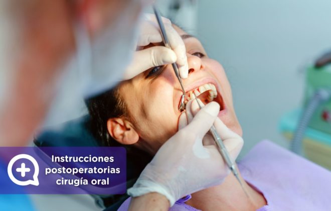 Instrucciones postoperatorio cirugía oral. MediQuo