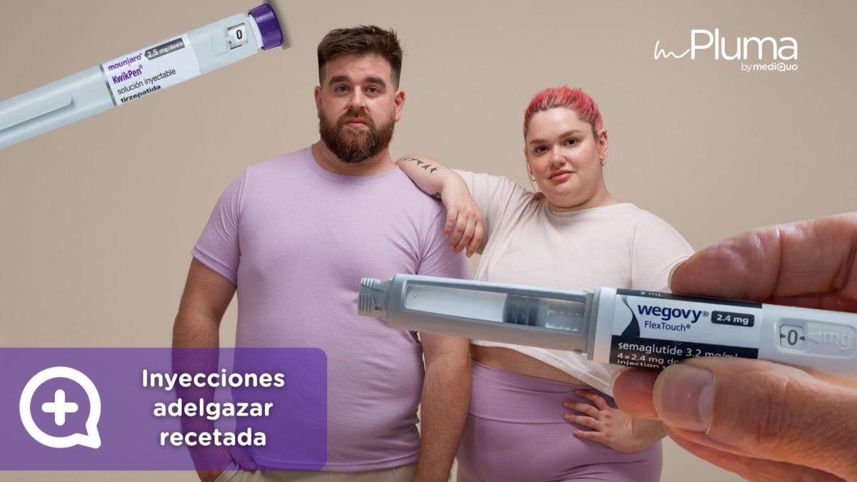 Inyecciones adelgazar recetada. Mounjaro, Wegovy, Saxenda, Ozempic. Clínica Pérdida de peso. Consulta online. MediQuo. Liraglutida, semaglutida, tirzepatida.