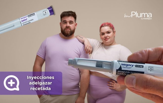 Inyecciones adelgazar recetada. Mounjaro, Wegovy, Saxenda, Ozempic. Clínica Pérdida de peso. Consulta online. MediQuo. Liraglutida, semaglutida, tirzepatida.