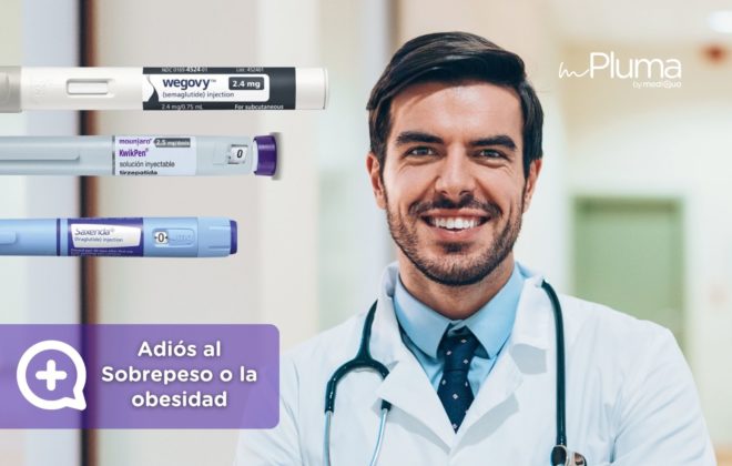 Adiós al Sobrepeso o la obesidad. Médicos para bajar de peso Método pluma. Mounjaro, Wegovy, Saxenda, Ozempic. Clínica Pérdida de peso. Consulta online. MediQuo. Liraglutida, semaglutida, tirzepatida.