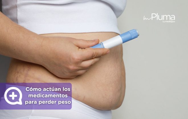 Cómo actúan los medicamentos para perder peso. Médicos para bajar de peso Método pluma. Mounjaro, Wegovy, Saxenda, Ozempic. Clínica Pérdida de peso. Consulta online. MediQuo. Liraglutida, semaglutida, tirzepatida.