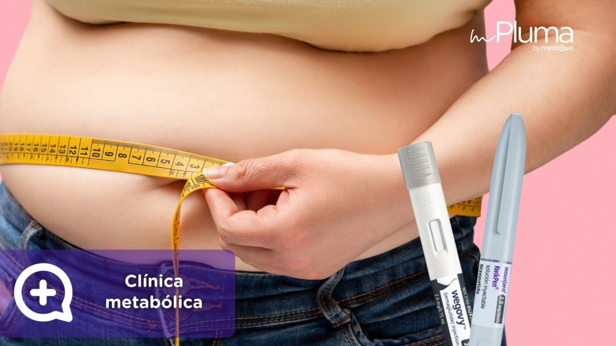 Clínica metabólica. Médicos para bajar de peso Método pluma. Mounjaro, Wegovy, Saxenda, Ozempic. Clínica Pérdida de peso. Consulta online. MediQuo. Liraglutida, semaglutida, tirzepatida. Glucagón