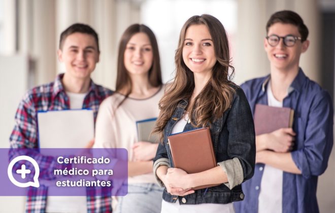Estudiante internacional obteniendo certificado médico online para estudiar en España