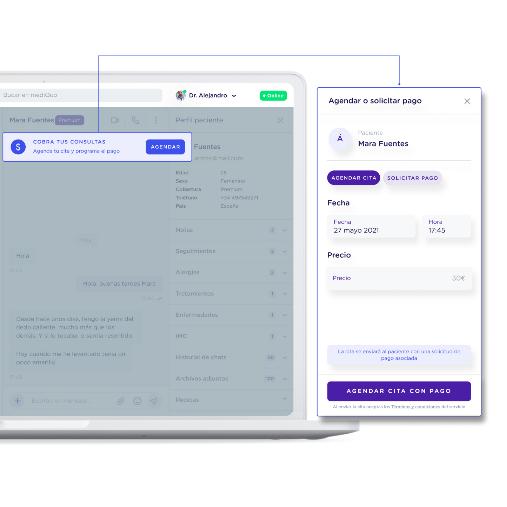Citas y cobros_MediQuo PRO