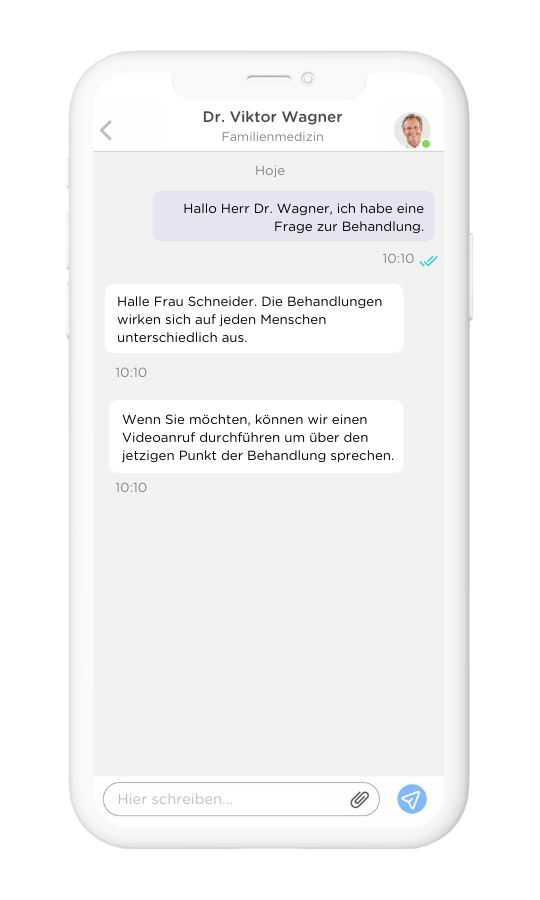 MediQuo DE - Patienten chat app